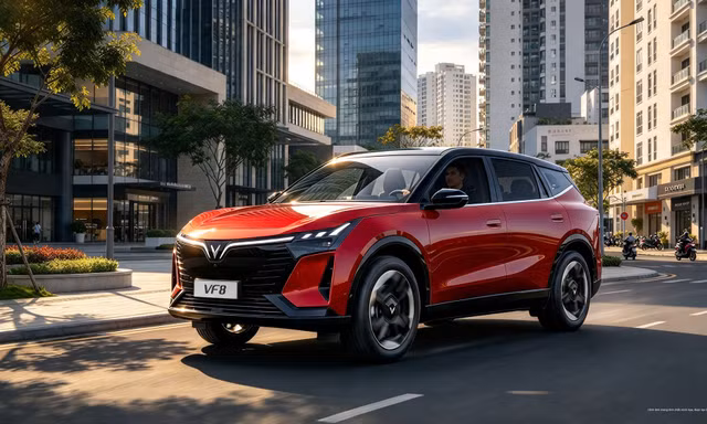 VinFast VF 8 thế hệ mới ưu đãi 5%, thêm lựa chọn SUV gia đình thực dụng cho khách Việt
