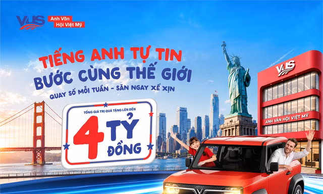 Cơ hội trúng ôtô điện VinFast VF3 Plus khi ghi danh khóa học tại VUS