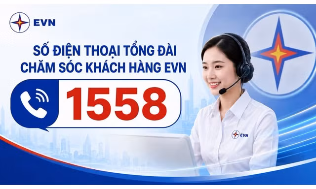 Chính thức đưa vào hoạt động số điện thoại tổng đài chăm sóc khách hàng EVN 1558 