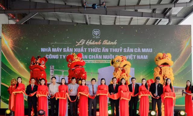 Cà Mau chính thức có nhà máy sản xuất thức ăn thủy sản hiện đại quy mô lớn