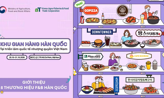 8 thương hiệu F&B Hàn Quốc tìm kiếm đối tác nhượng quyền tại Việt Nam