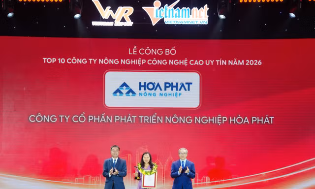 Nông nghiệp Hòa Phát vào Top 10 công ty uy tín ngành nông nghiệp công nghệ cao
