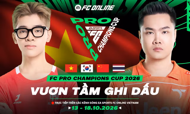 FC Pro Champions Cup 2026: Hai đại diện Việt Nam sẵn sàng vươn tầm, ghi dấu trên đấu trường quốc tế
