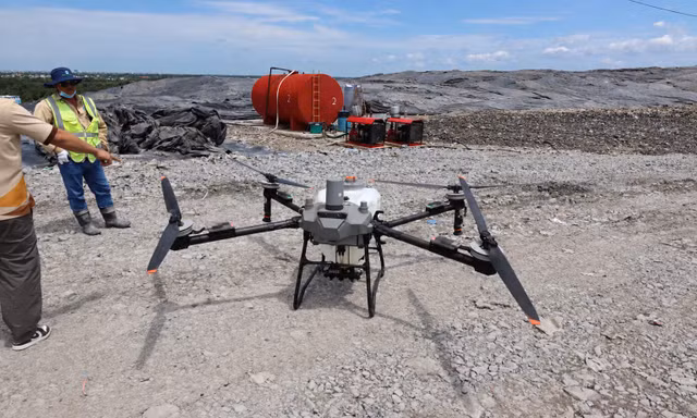 VWS hướng tới dùng Drone chuyên dụng để xử lý môi trường tại Đa Phước