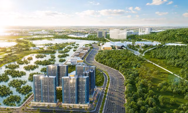 Vị thế tâm điểm bốn dòng chuyển động của thành phố mới tạo sức hút riêng cho Golf Bay 2