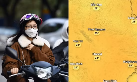 Dự báo không khí lạnh tiếp tục về Hà Nội trong ngày 9/3