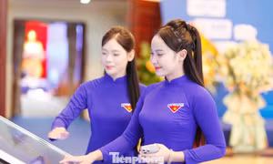 Đại biểu đang xem Kỷ yếu điện tử.