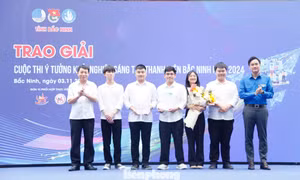 Tỉnh Đoàn Bắc Ninh trao giải ý tưởng khởi nghiệp.