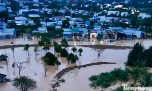 Mưa lũ gây ngập hàng trăm héc-ta cây trồng ở Lâm Đồng, nhiều nhà dân bị sạt lở nghiêm trọng