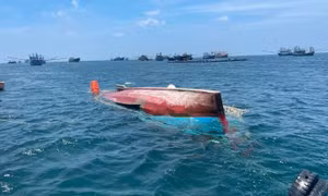 Chìm tàu gần vịnh Mũi Né