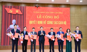 Lâm Đồng điều động, bổ nhiệm nhiều cán bộ 