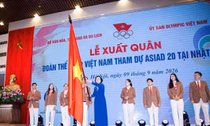 Đoàn thể thao Việt Nam xuất quân dự ASIAD 20, quyết tâm giành trên 4 HCV