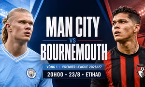Nhận định Man City vs Bournemouth, 20h00 ngày 23/8: Thử thách lớn ở Etihad