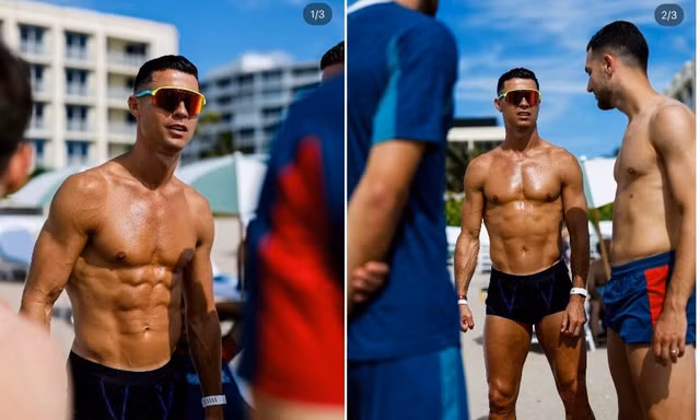 Náo loạn bãi biển vì Ronaldo 