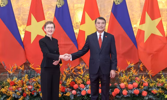 Lễ đón Thủ tướng Liechtenstein lần đầu thăm chính thức Việt Nam