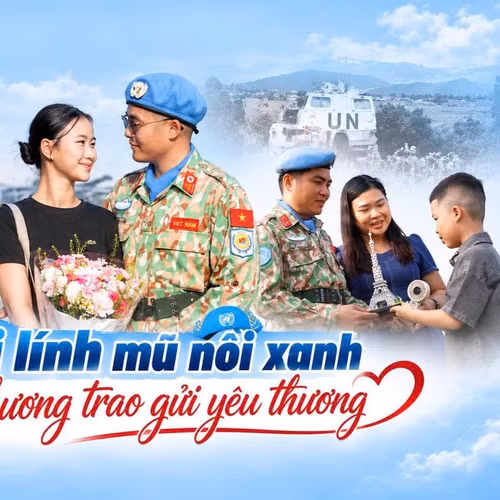 Phút trao gửi yêu thương xúc động của người lính mũ nồi xanh trước giờ lên đường