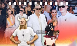 Hậu World Cup, Erling Haaland và bạn gái "chiếm sóng" show Dolce & Gabbana