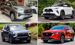 Xe Hàn vắng bóng ở top 10 ô tô xăng, dầu bán chạy nhất tháng 3