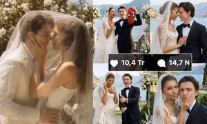 Ảnh cưới của Zendaya - Tom Holland hút 5 triệu lượt xem nhưng có phải ảnh thật?