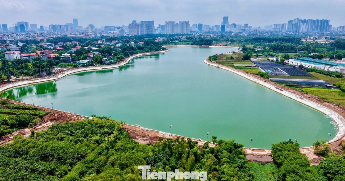 Những hồ điều hòa mới góp sức chống ngập phía Tây Hà Nội