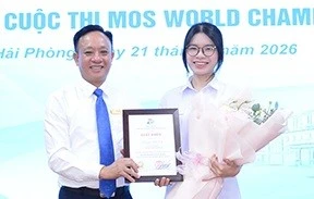 Nữ sinh Trường Đại học Hàng hải giành HCV Tin học văn phòng thế giới