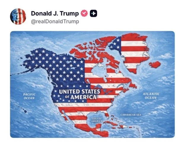 Iceland triệu Đại sứ Mỹ sau khi Tổng thống Trump đăng ảnh bản đồ gây sốc