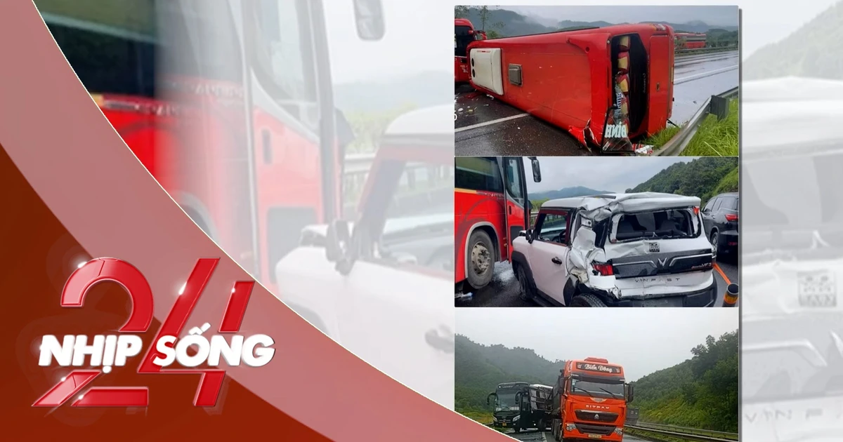 NHỊP SỐNG 24: Tai nạn liên tiếp trên cao tốc Nội Bài - Lào Cai