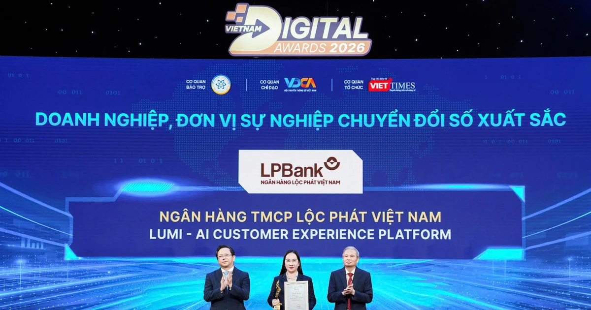 LPBank nhận Giải thưởng Chuyển đổi số Việt Nam 2026 với giải pháp tổng đài AI Lumi