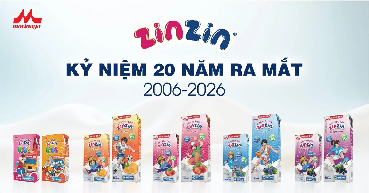 ZinZin kỷ niệm 20 năm ra mắt tại Việt Nam, tiếp tục hành trình mới cùng Tập đoàn Morinaga Milk