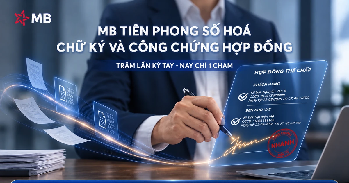 MB tiên phong ký số: Trăm lần ký tay – nay chỉ 1 chạm