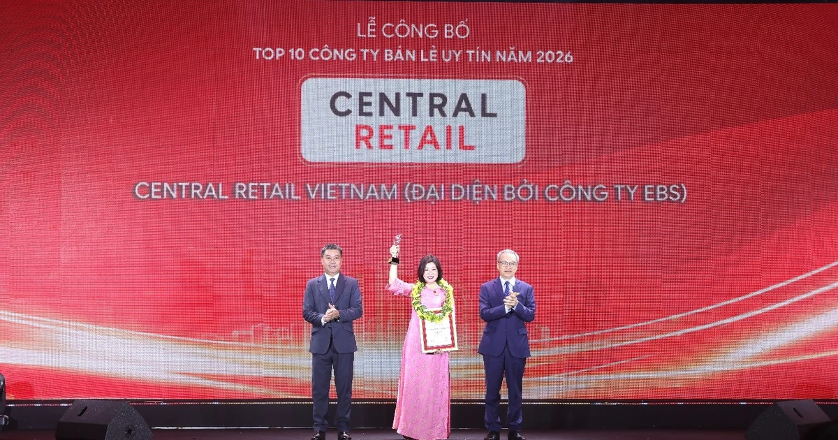 Central Retail Việt Nam tiếp tục đứng đầu Top 10 Công ty uy tín ngành Bán lẻ năm 2026