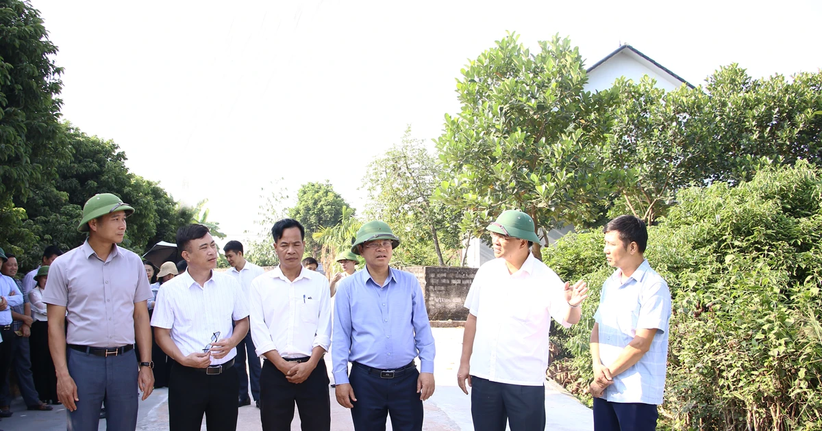 Phó Chủ tịch Bắc Ninh kiểm tra tiến độ triển khai các chương trình mục tiêu quốc gia