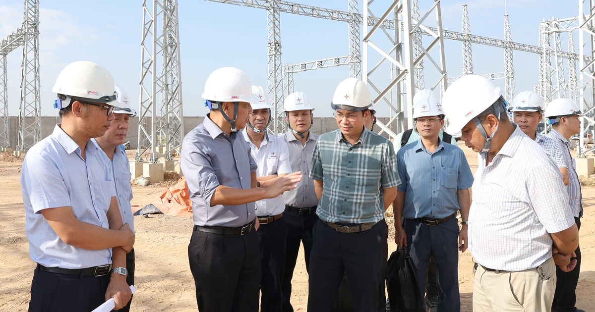 Chủ tịch EVN kiểm tra tiến độ dự án Trạm biến áp 220kV Yên Dũng và đường dây đấu nối