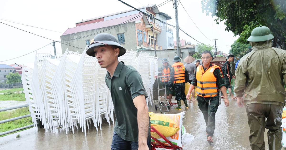 Hà Nội: Thực hư tin ‘vỡ đê’ ở xã Quảng Bị
