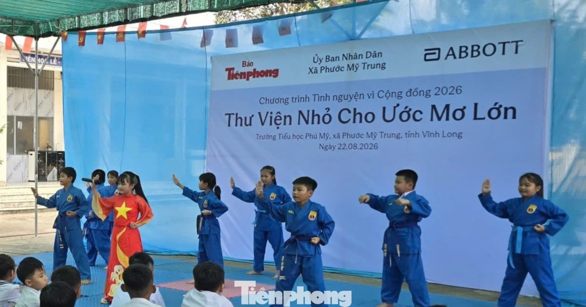 Chương trình 'Tình nguyện vì cộng đồng' lan tỏa tinh thần hiếu học về Vĩnh Long