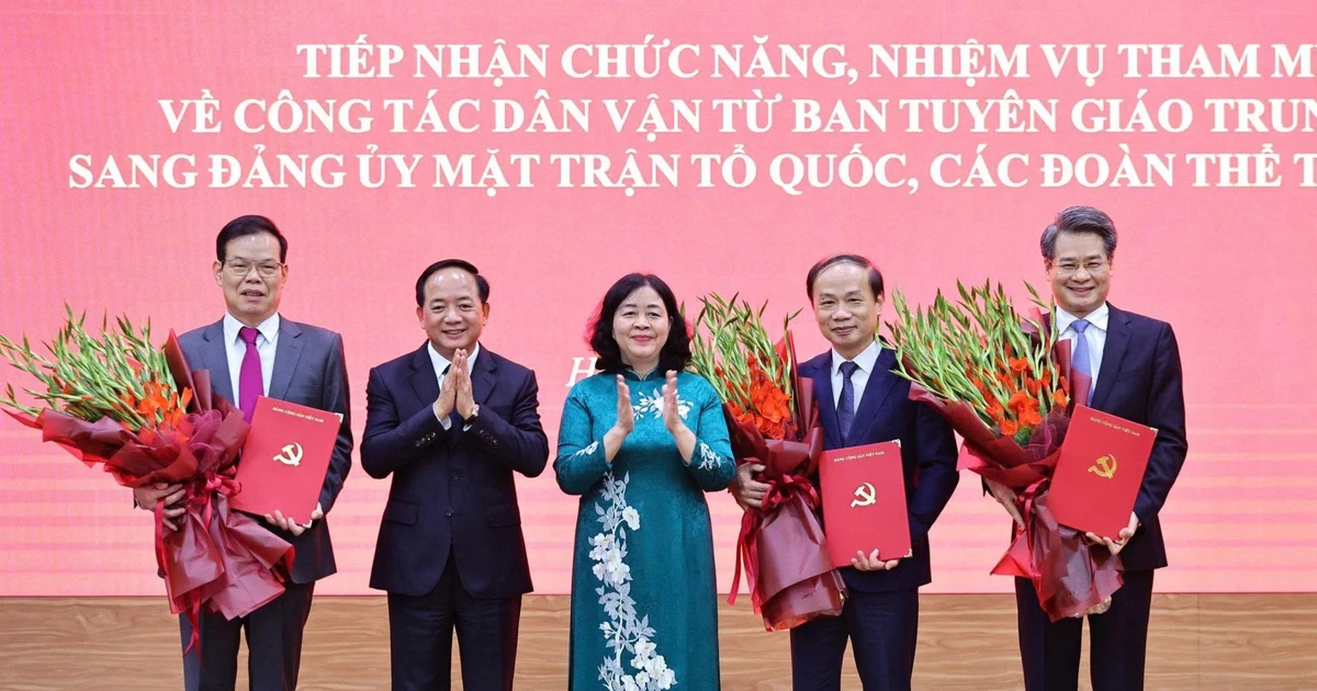 Bộ Chính trị, Ban Bí thư điều động, chỉ định 3 Phó Bí thư Đảng ủy MTTQ, các đoàn thể Trung ương