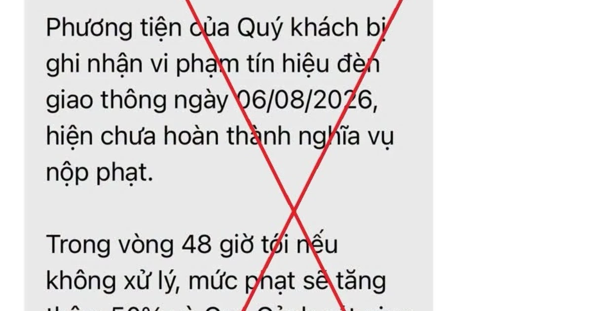 Cảnh báo chiêu lừa nộp 'phạt nguội' qua tin nhắn