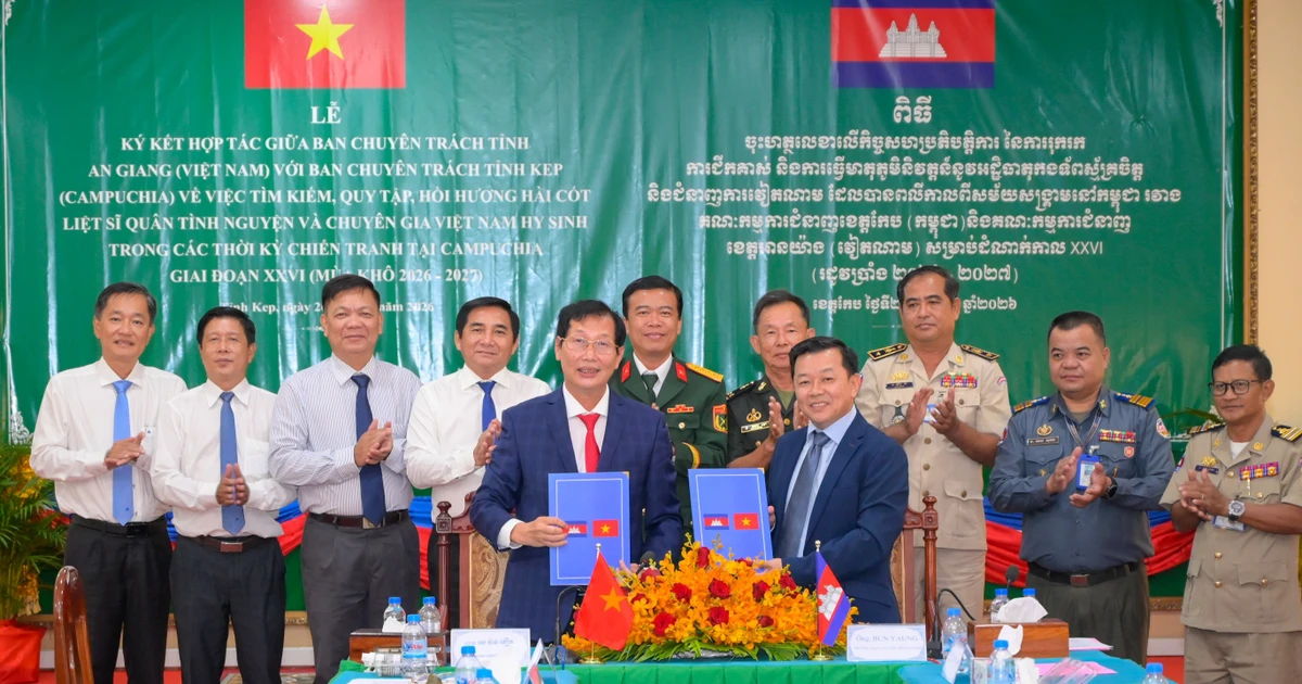 An Giang đã tìm kiếm, quy tập được hơn 4.400 hài cốt liệt sĩ trên đất Campuchia
