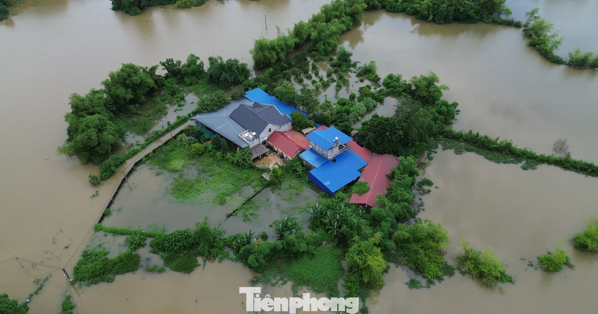 Thái Nguyên nhiều nơi ngập sâu