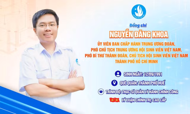 Trung ương Hội Sinh viên Việt Nam có tân Phó Chủ tịch