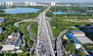 Dự kiến phân luồng cho xe đi ngược chiều trên cao tốc Pháp Vân - Cao Bồ dịp 2/9