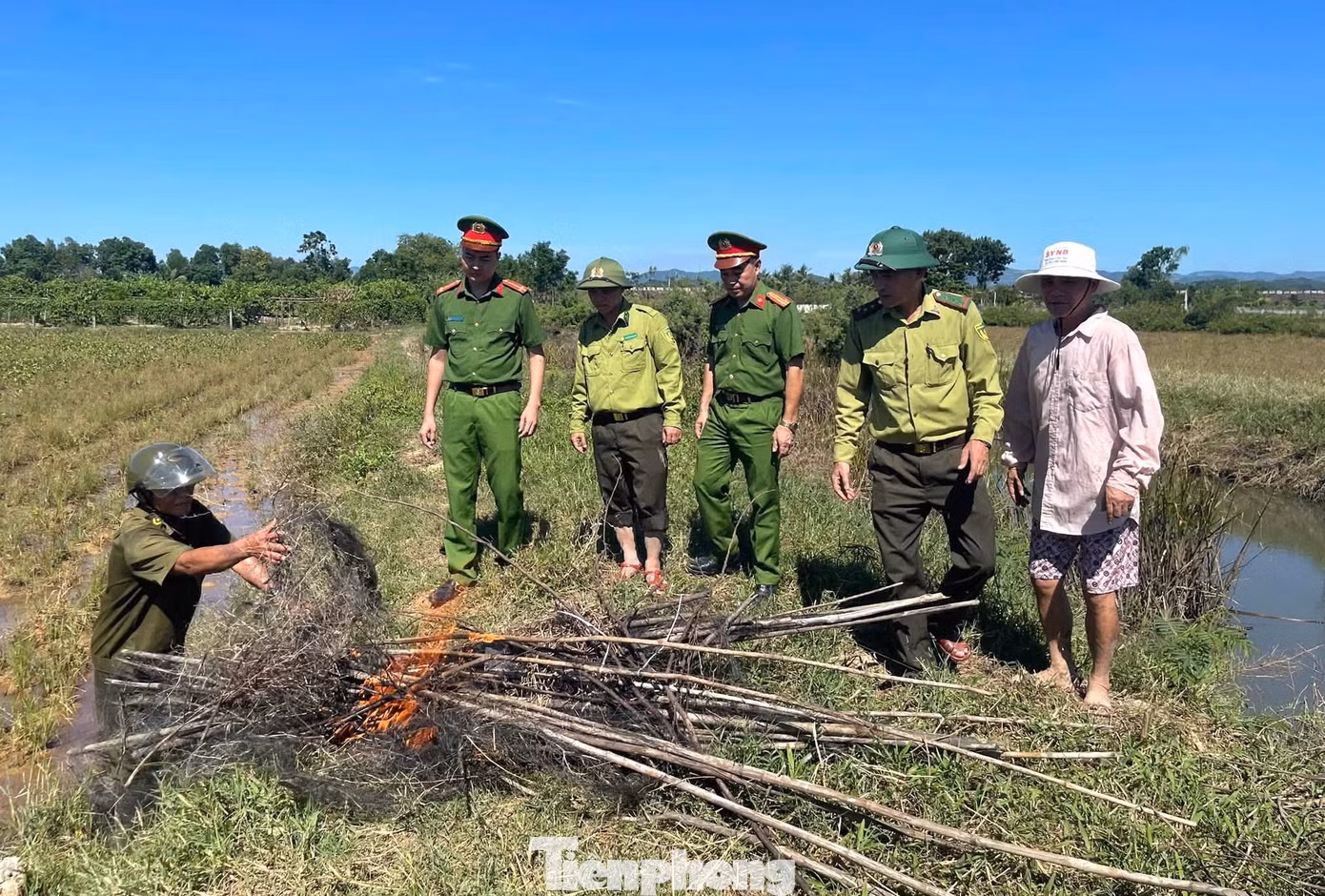 Tại đây, các đơn vị phát hiện, thu giữ và tiêu hủy 4.850m lưới cùng 395 cọc tre dùng để giăng bẫy. Khi lực lượng chức năng đến phát hiện 13 cá thể chim cà cà đã chết. Số lượng lưới và cọc tre lớn được sử dụng để giăng bẫy cho thấy nguy cơ chim hoang dã bị bắt hàng loạt nếu không được phát hiện, ngăn chặn kịp thời.