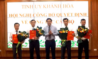 Khánh Hòa điều động, bổ nhiệm nhiều lãnh đạo sở ngành, địa phương