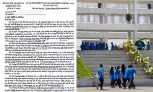 Đề Văn thi lại tốt nghiệp THPT tại trường Chuyên Tuyên Quang: Thời sự, không dễ lấy điểm cao
