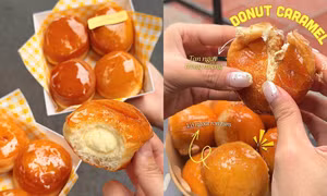 Donut caramel “gây sốt” mạng xã hội: Món bánh thân quen bỗng thành hiện tượng