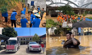 Tuổi trẻ Thái Nguyên chung tay hỗ trợ người dân khắc phục hậu quả bão lũ