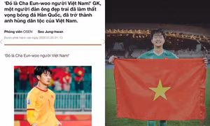 Báo Hàn Quốc ngợi ca thủ môn U23 Việt Nam, gọi là “Cha Eun Woo phiên bản sân cỏ”