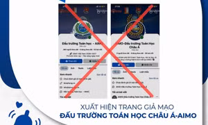 Cảnh báo trang web, fanpage giả mạo cuộc thi AIMO, phụ huynh, học sinh cần lưu ý
