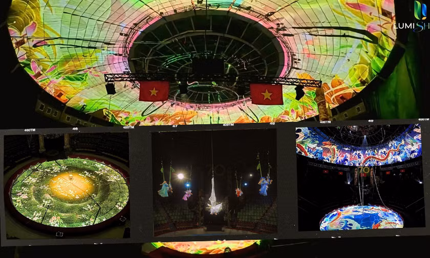 Cận cảnh 3D Mapping Panorama gây choáng, lần đầu tiên có tại Rạp xiếc Trung ương