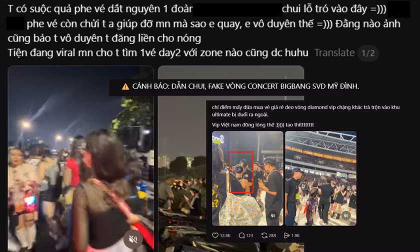 Concert BIGBANG tại Hà Nội: Phát hiện nhiều người đeo vòng "pha-ke", phe vé dẫn khách chui